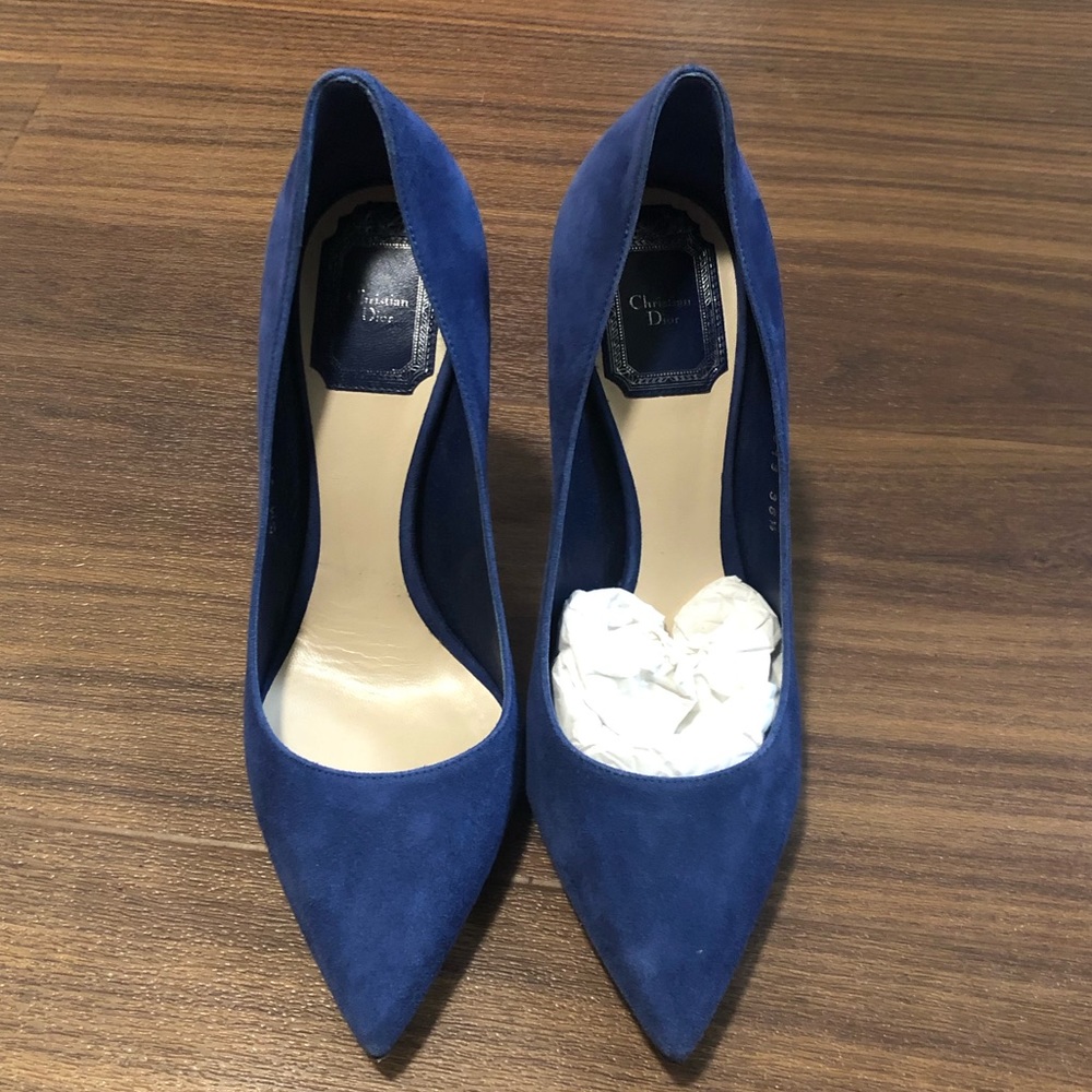 Christian Dior Suede Pointed-Toe Pumps high heels